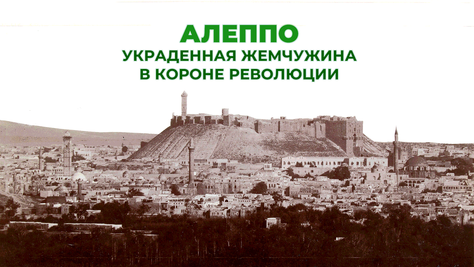 Город Алеппо: Сердце сирийской революции