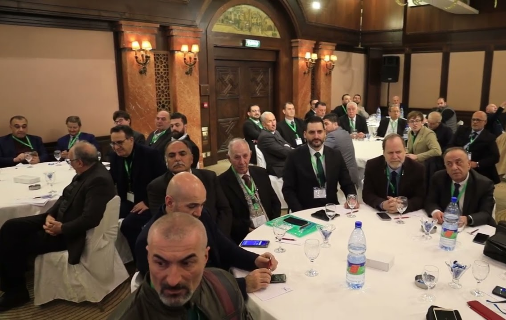 Suriye Ulusal Toplantısı (SNG), ekonomi ve Suriye'nin yeniden inşasını görüşmek üzere Şam'da bir araya geldi. (SNG/Sosyal Medya)