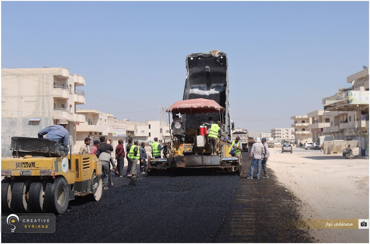Humanitarian Aid Agencies Collaborate to Improve Sarmada-Kafardarian Road