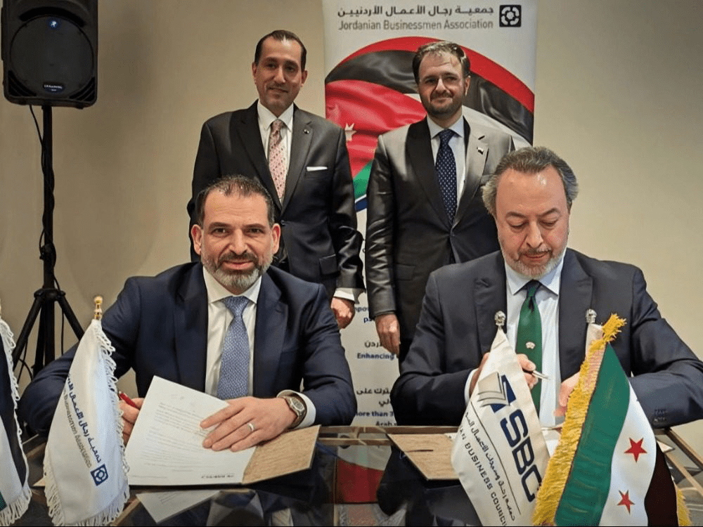Syrian and Jordanian Businessmen Sign Cooperation Agreement