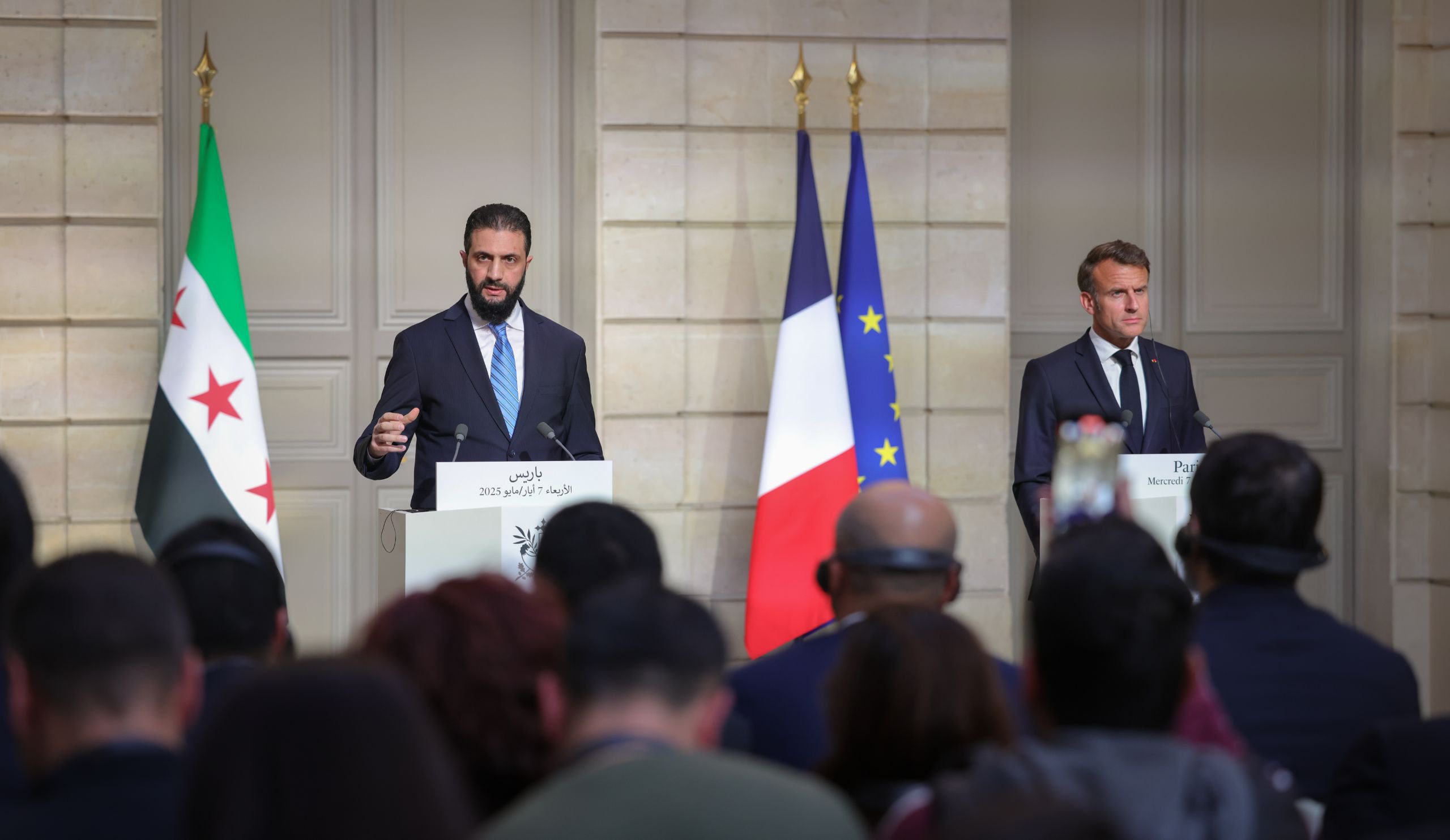 France Hosts Syrian President in Paris and Urges Sanctions Relief and Stability