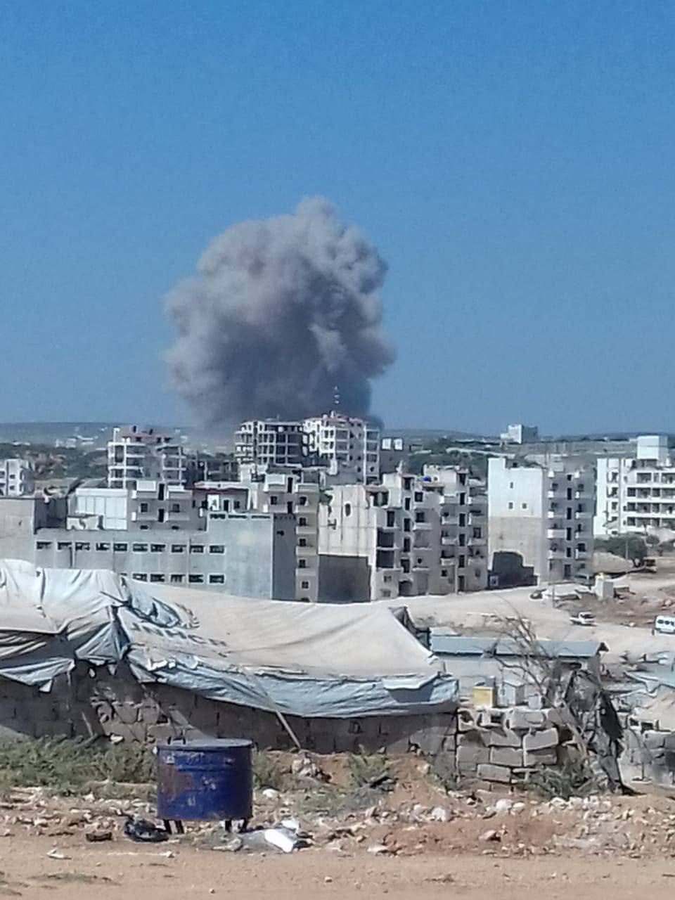 Russia Strikes a Market in Jisr al-Shughur, West of Idlib, Resulting in a Massacre