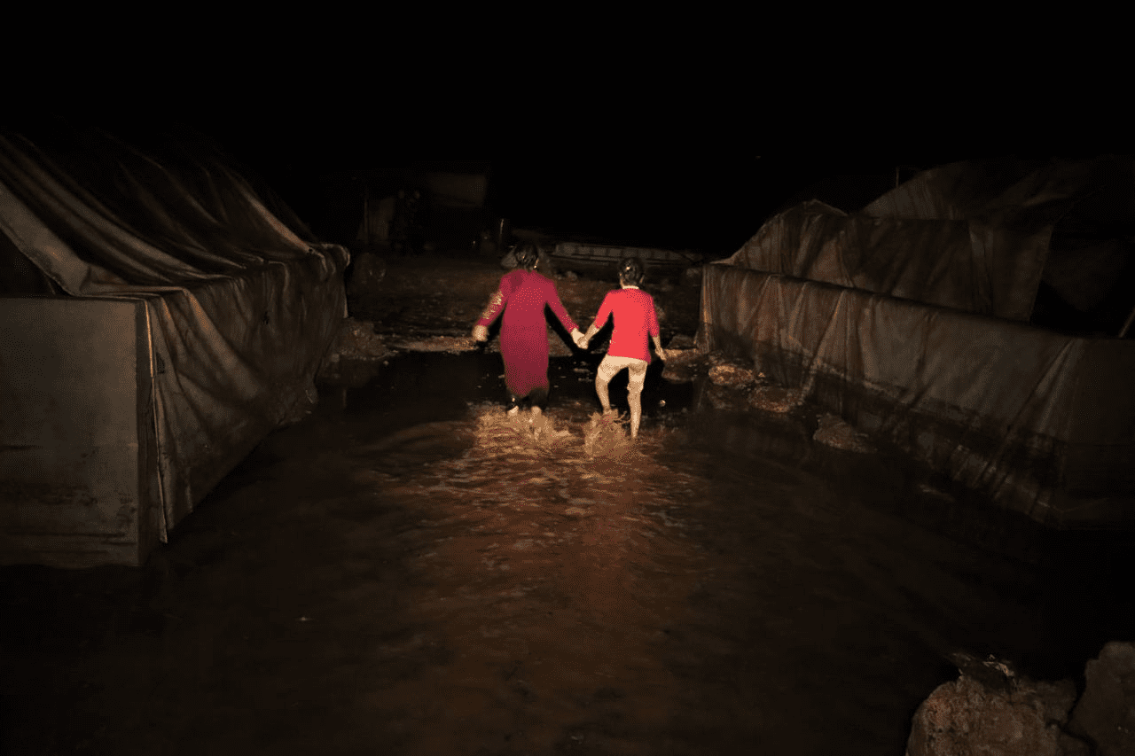 Idlib IDP Camps Suffer from Rainstorms ahead of Winter