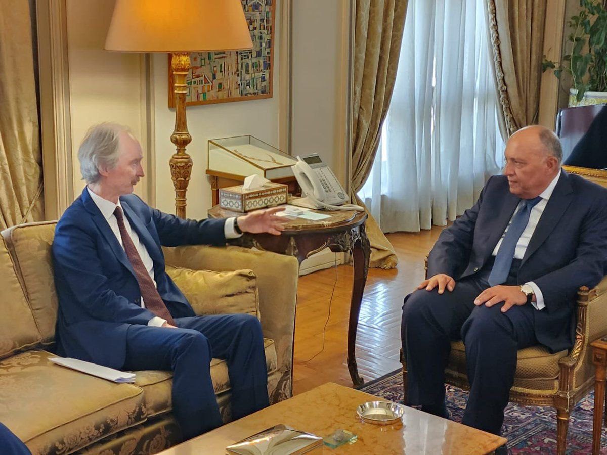 Egyptian FM Discusses Outcome of Amman Meeting with UN Envoy